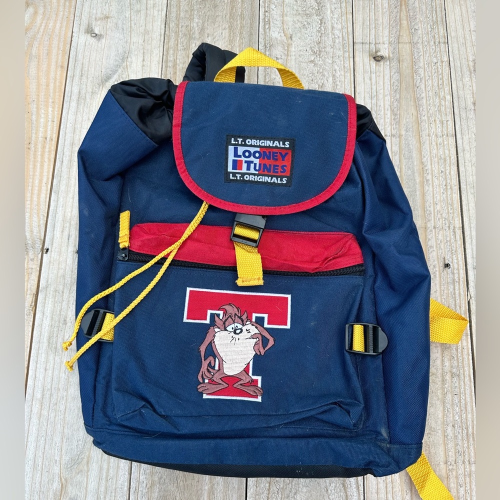 Looney Tunes Taz L.T. Originals Backpack Vintage Drawstring